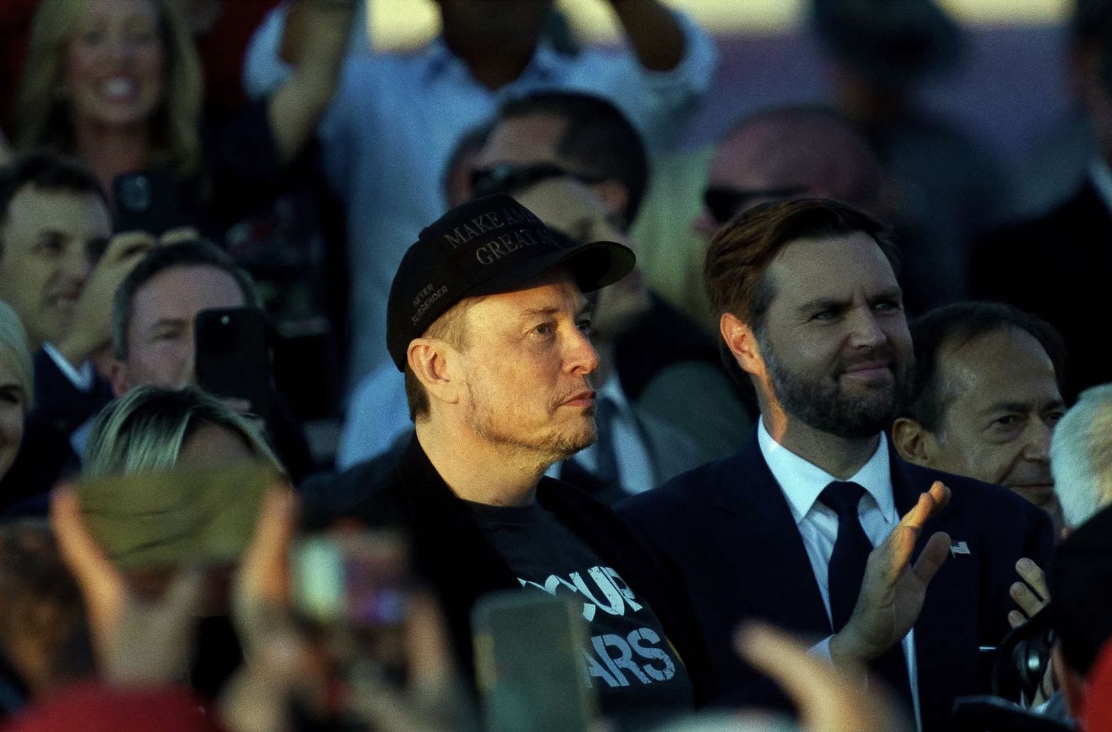 Elon Musk con JD Vance, el candidato a vicepresidente con Donald Trump