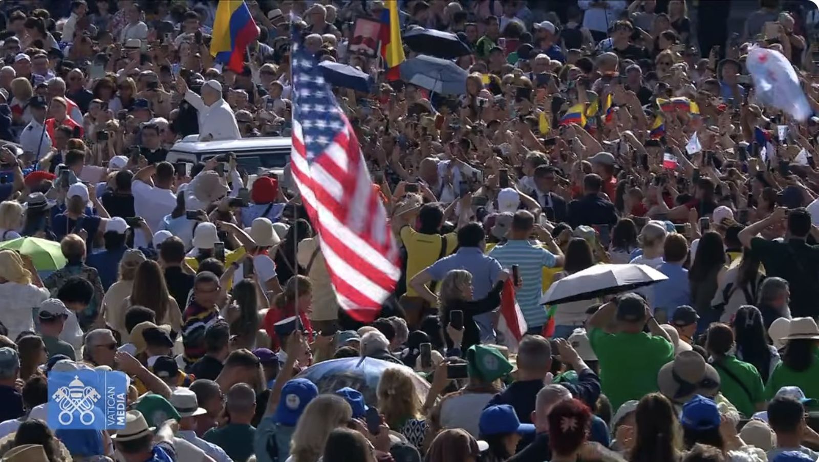 León XIV, en el papamóvil