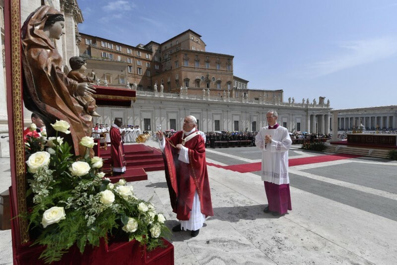 Francisco, hoy, en la Misa de Pentecostés