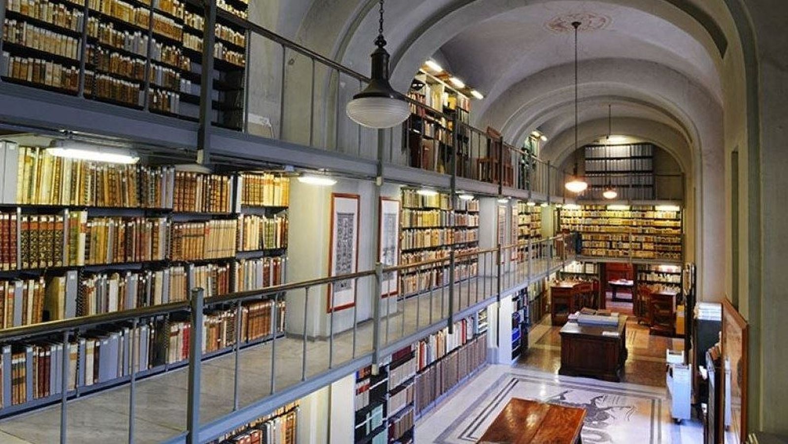 Interior de la Biblioteca Apostólica