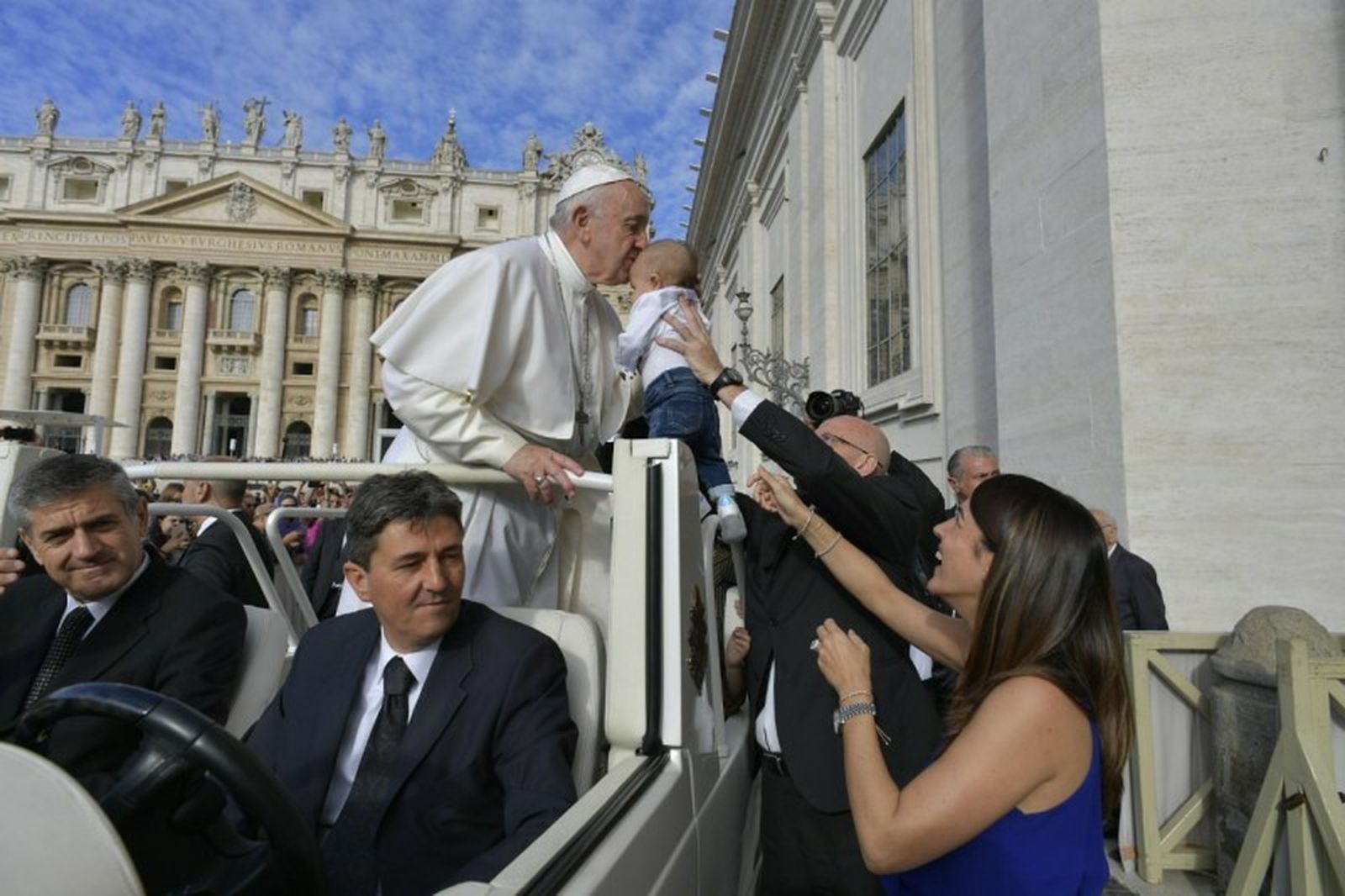 Francisco en la Plaza de San Pedro