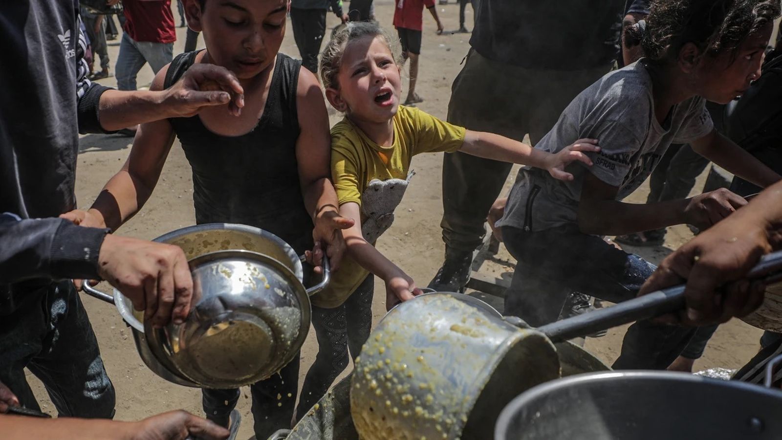 Niños palestinos en Gaza