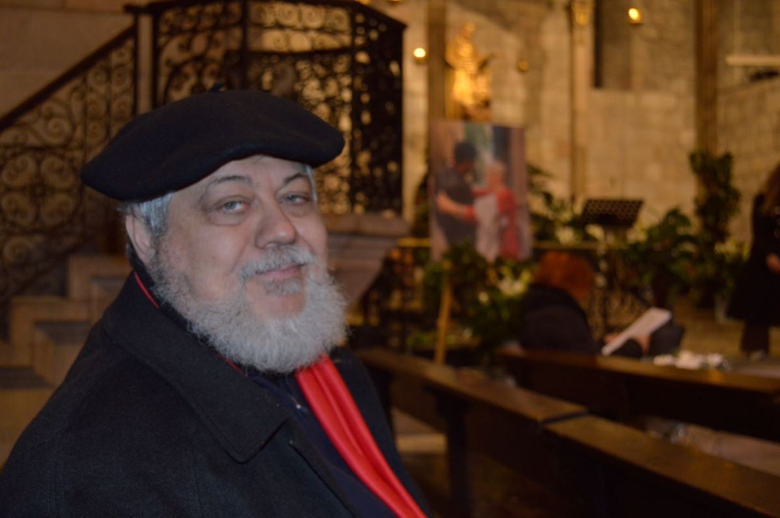 Peio Sánchez, en la despedida de Viqui Molins