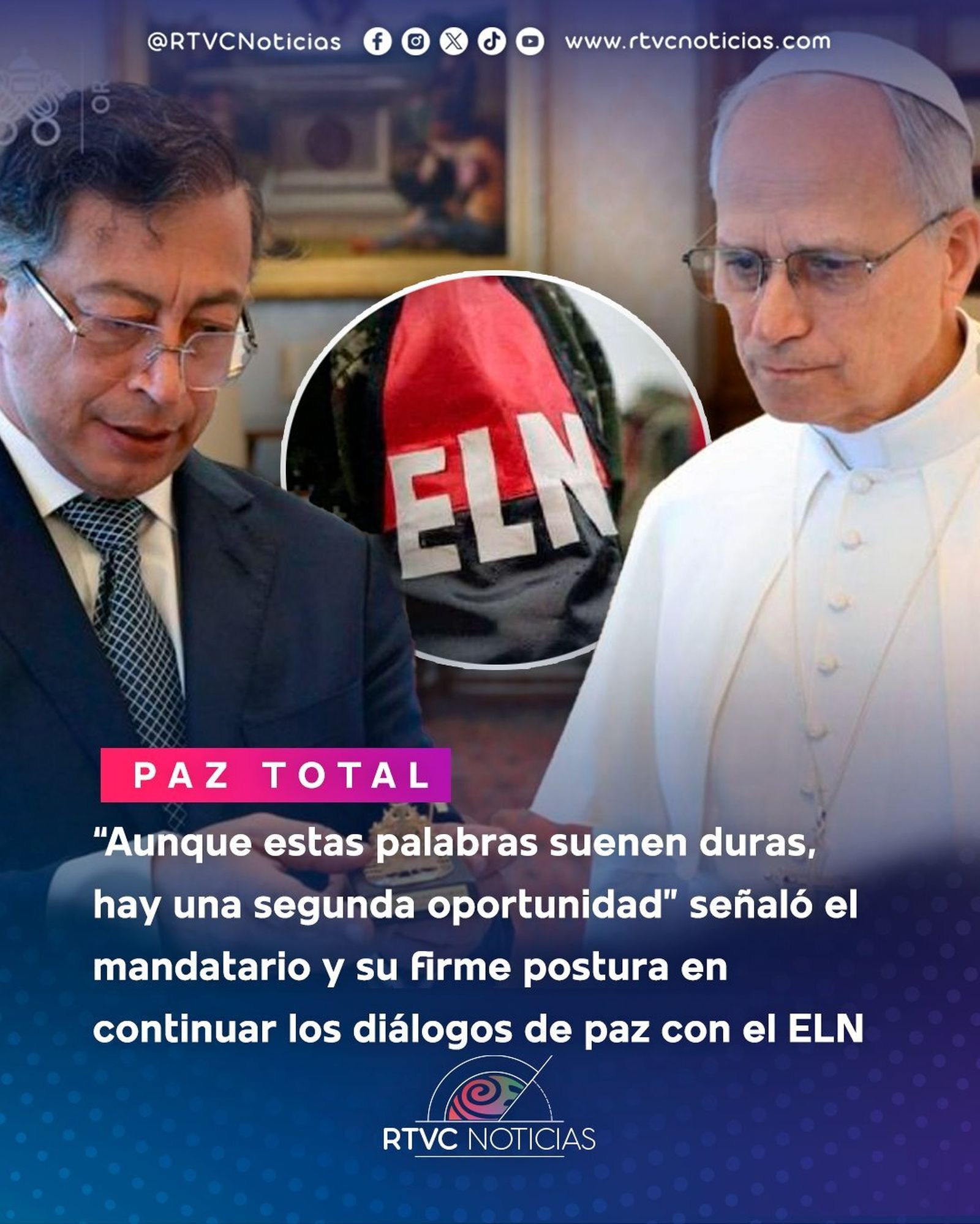 Petro y papa León XIV