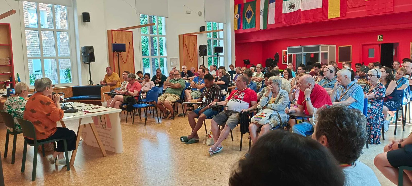 Berzosa e Inogés, durante su charla