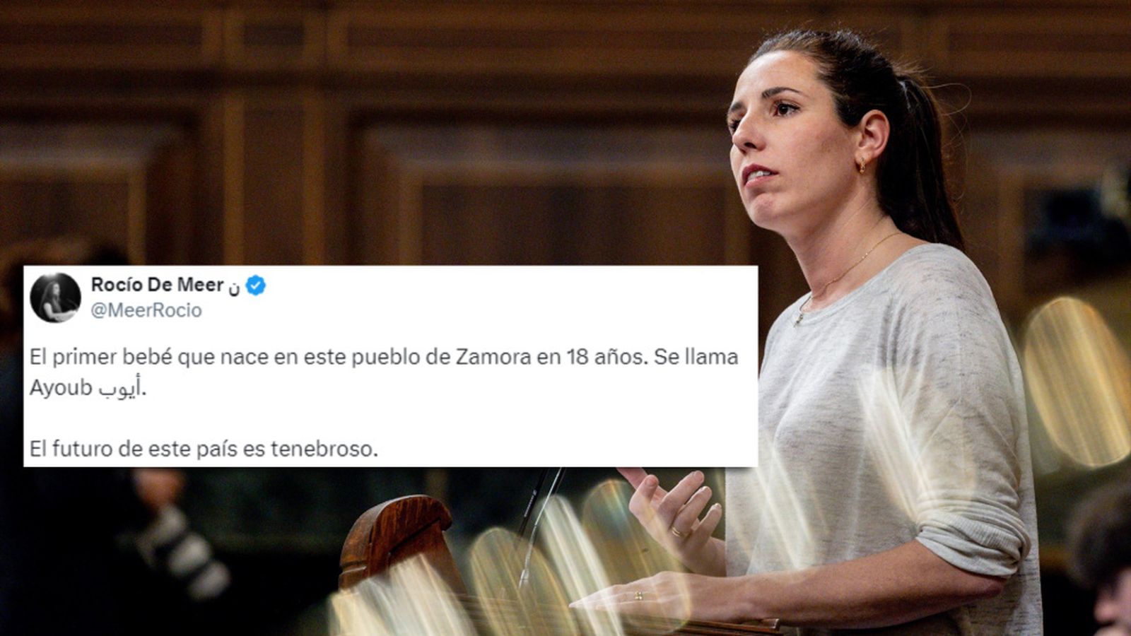 Rocío de Meer y una de sus 'perlas' sobre la migración