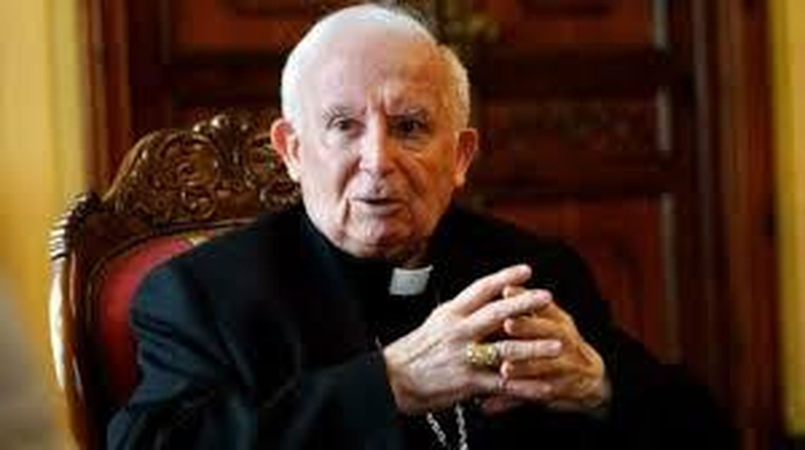 Cañizares, cardenal arzobispo de Valencia.