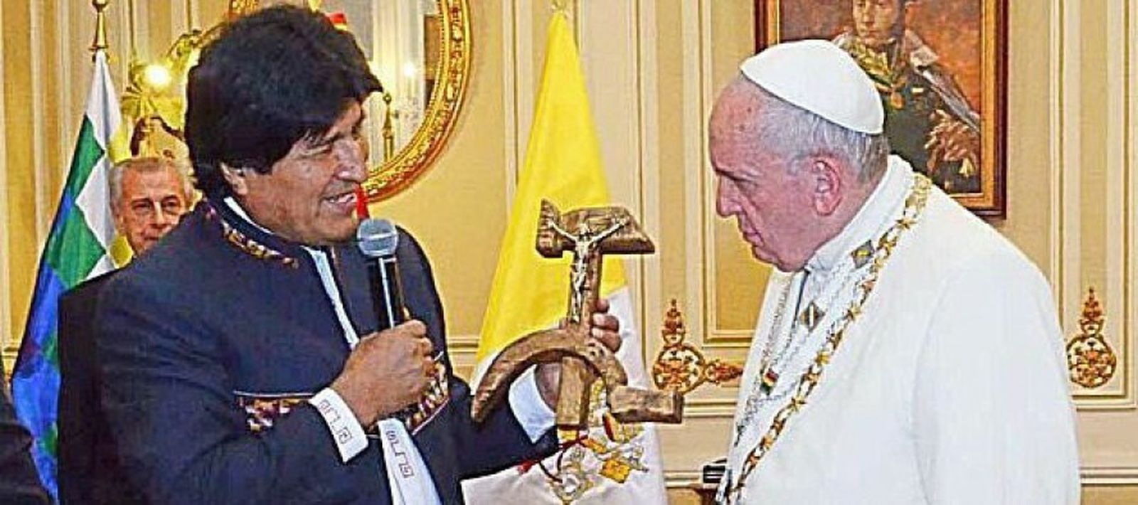 Evo Morales y el Papa Francisco