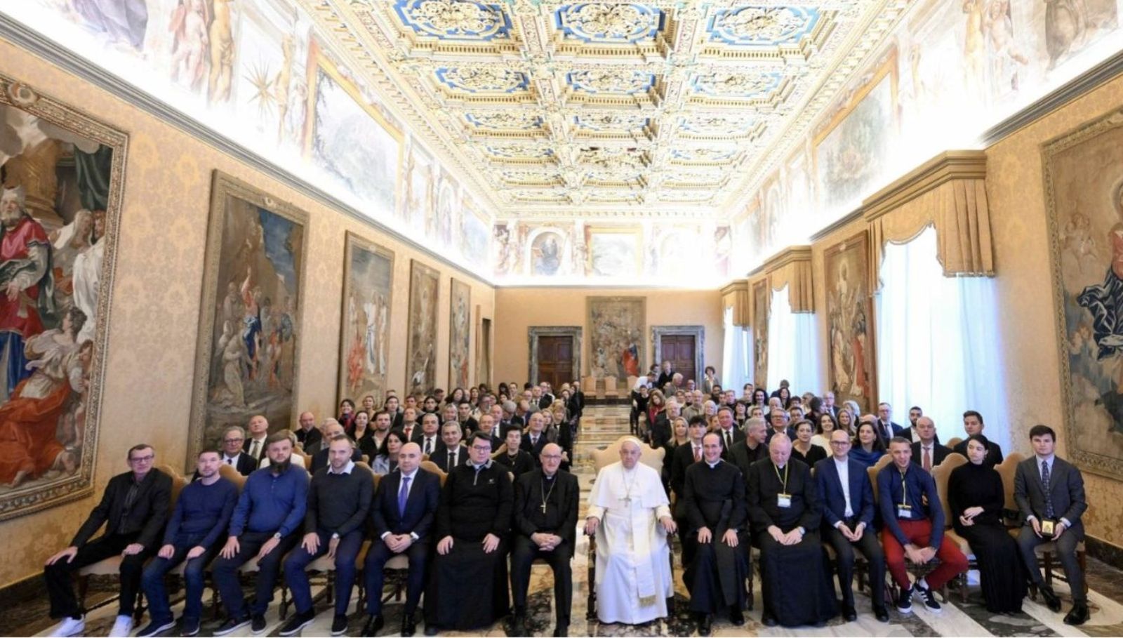 El Papa, con parlamentarios franceses