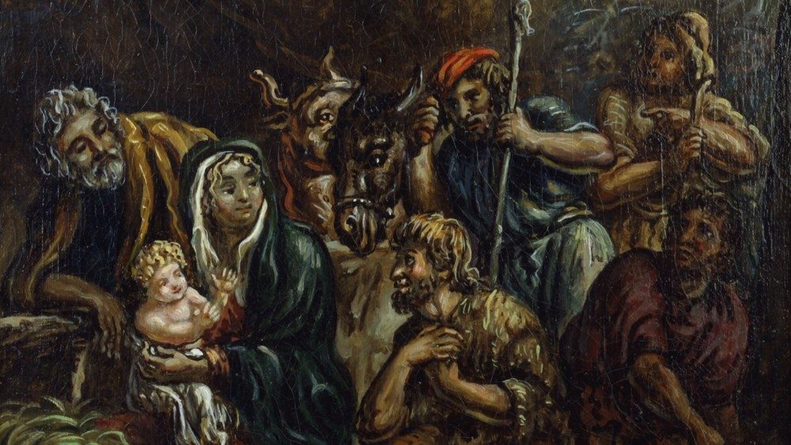 Natividad. Giorgio de Chirico. Museos Vaticanos