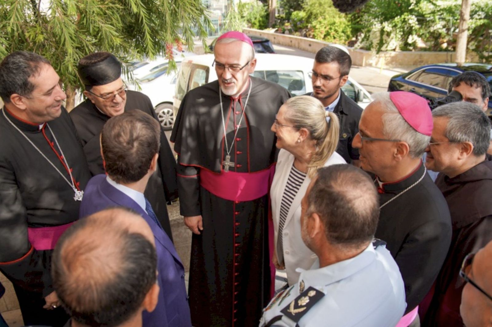 El presidente de Israel con los representantes de varias Iglesias en Tierra Santa