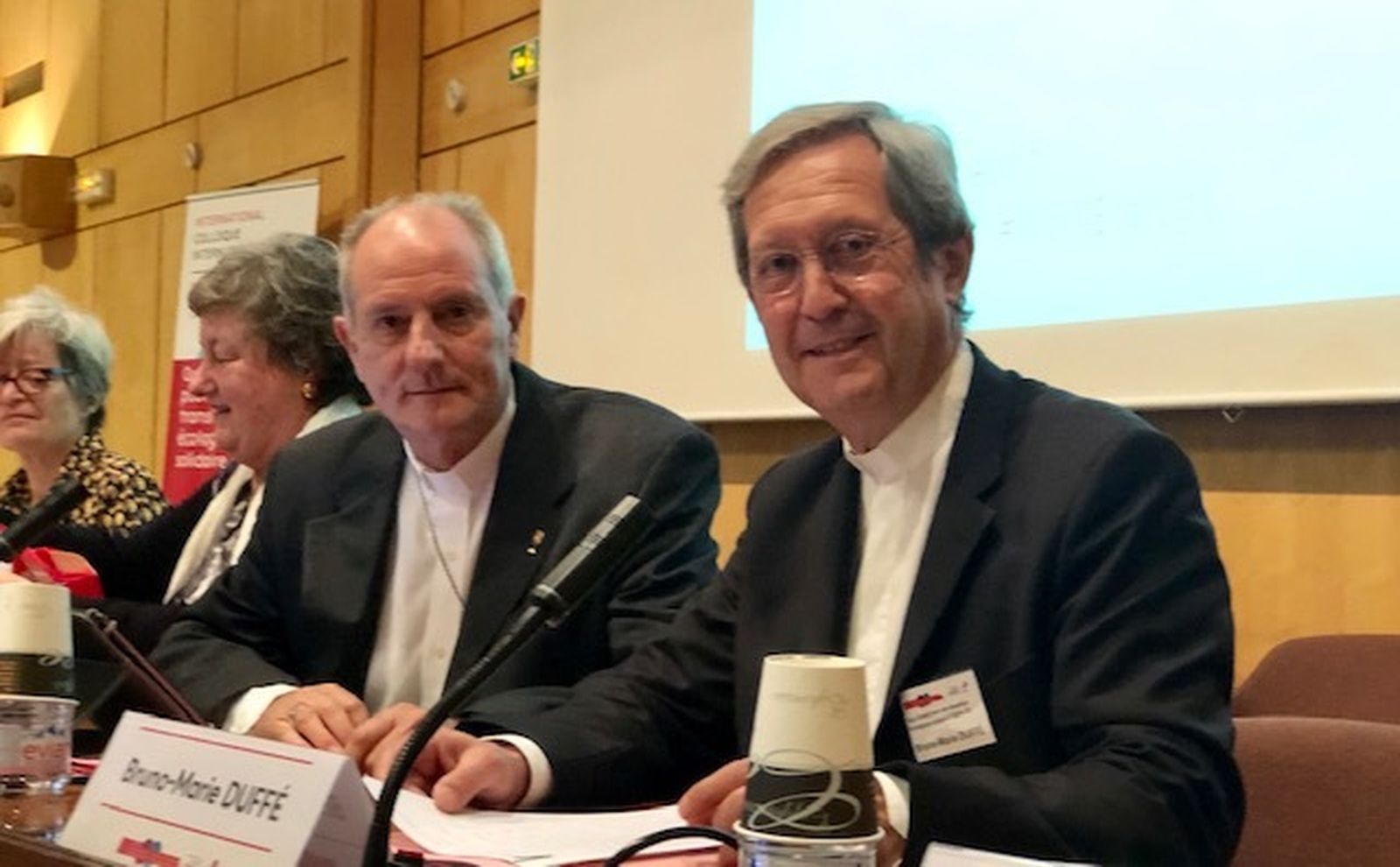 Duffé y Lugones en el Congreso de la OIT en París