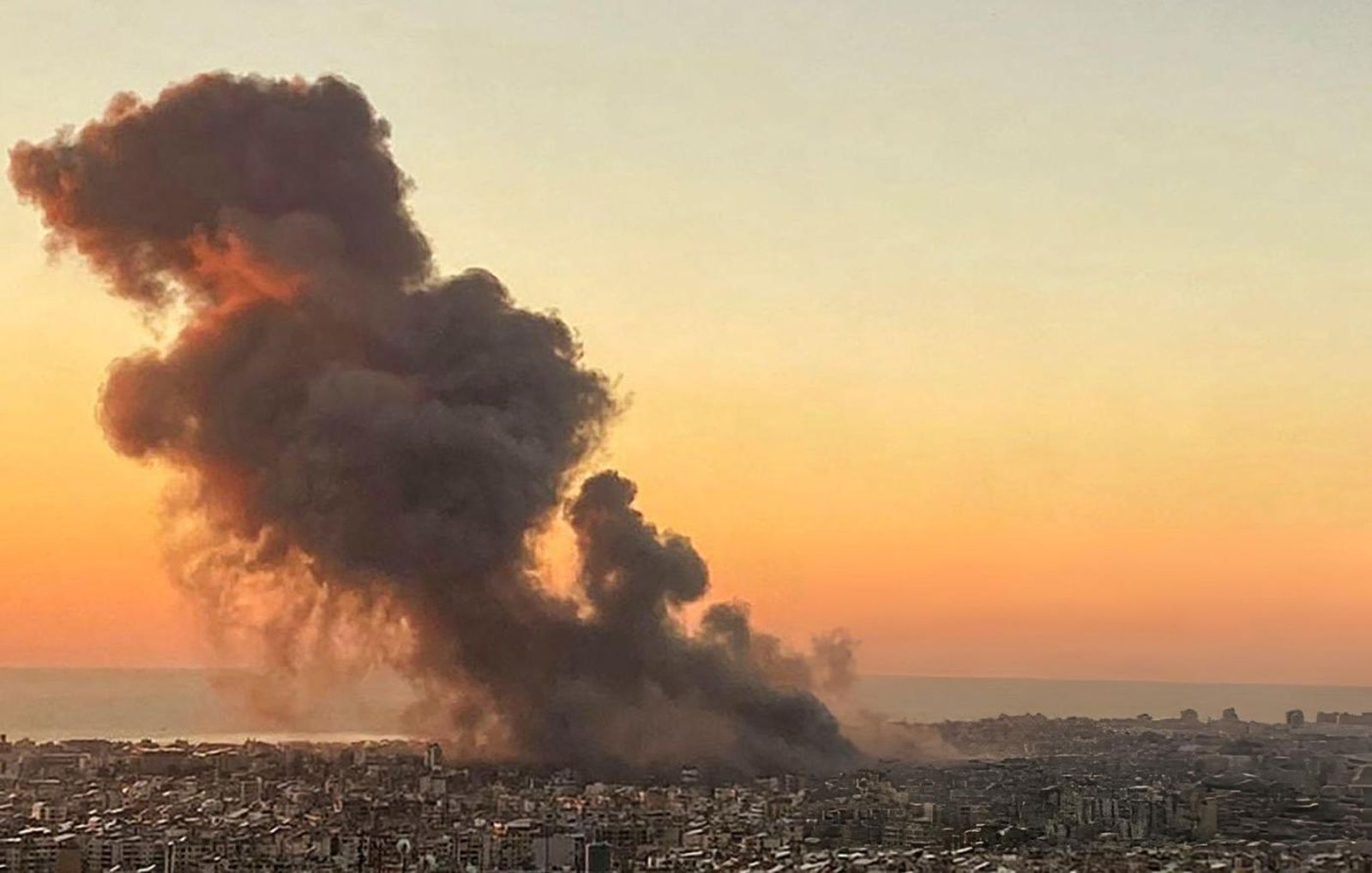 Bombardeo en el Líbano