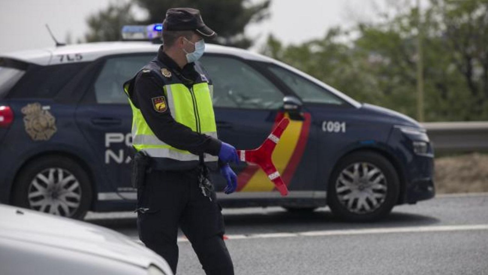 La Policía durante el estado de alarma en España