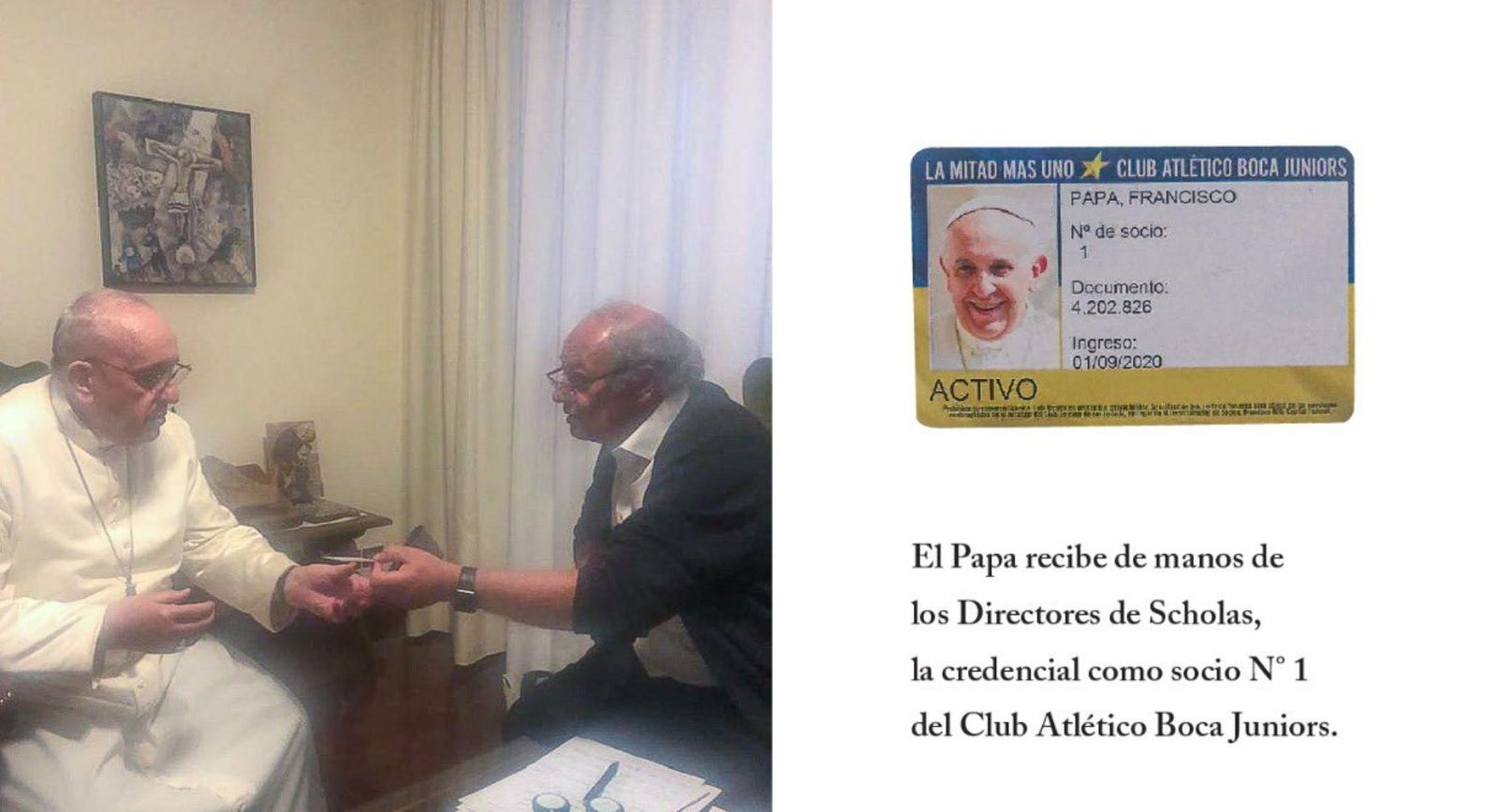 Francisco recibe la credencial