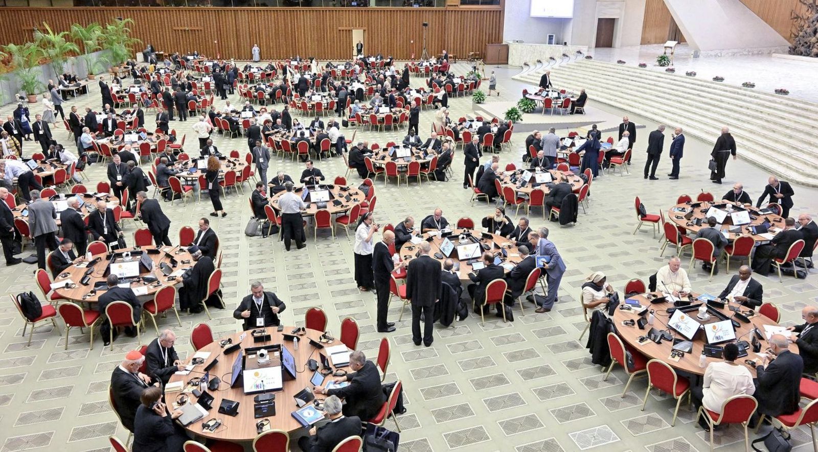 Una de las sesiones del Sínodo sobre la sinodalidad