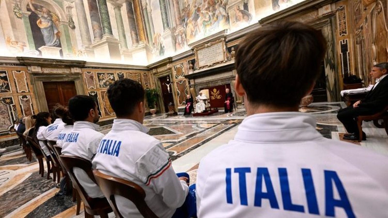 Francsico recibe a la Federación Italiana de Pentatlón Moderno