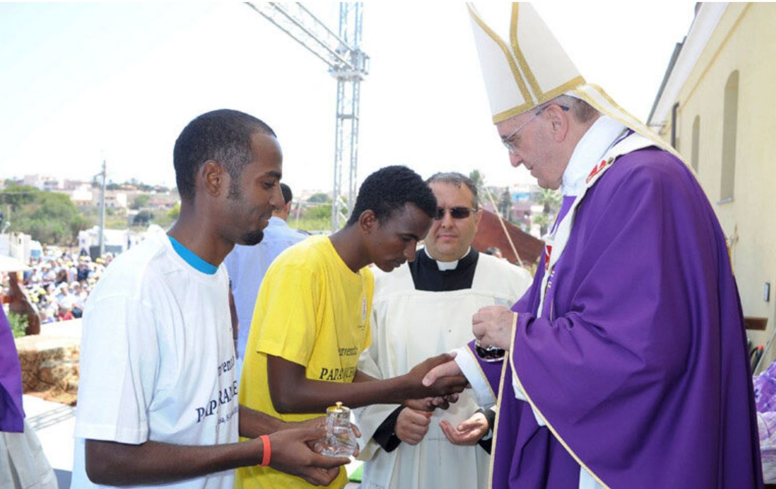 El Papa, en Lampedusa