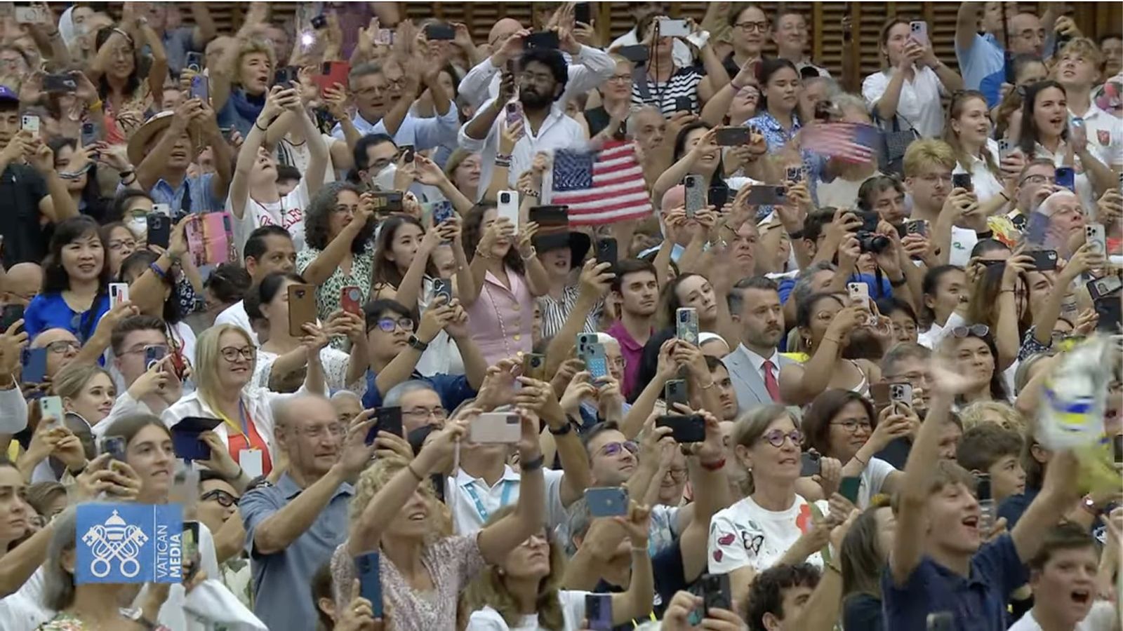 Fieles, en la audiencia general