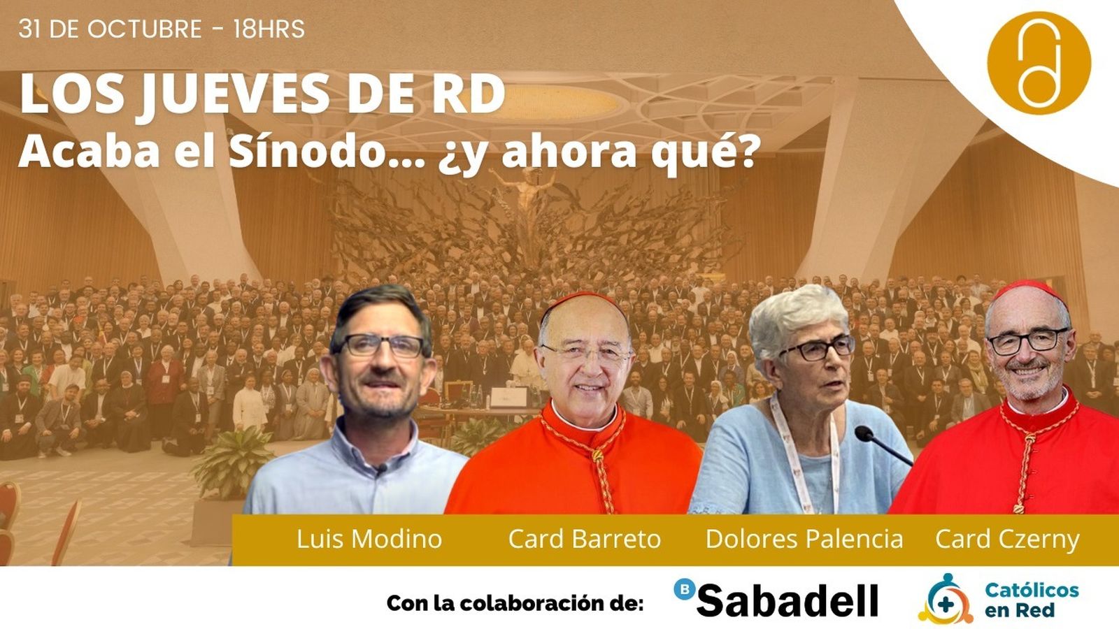 Acaba el Sínodo... ¿y ahora qué? Czerny, Barreto, Palencia y Modino en Los Jueves de RD