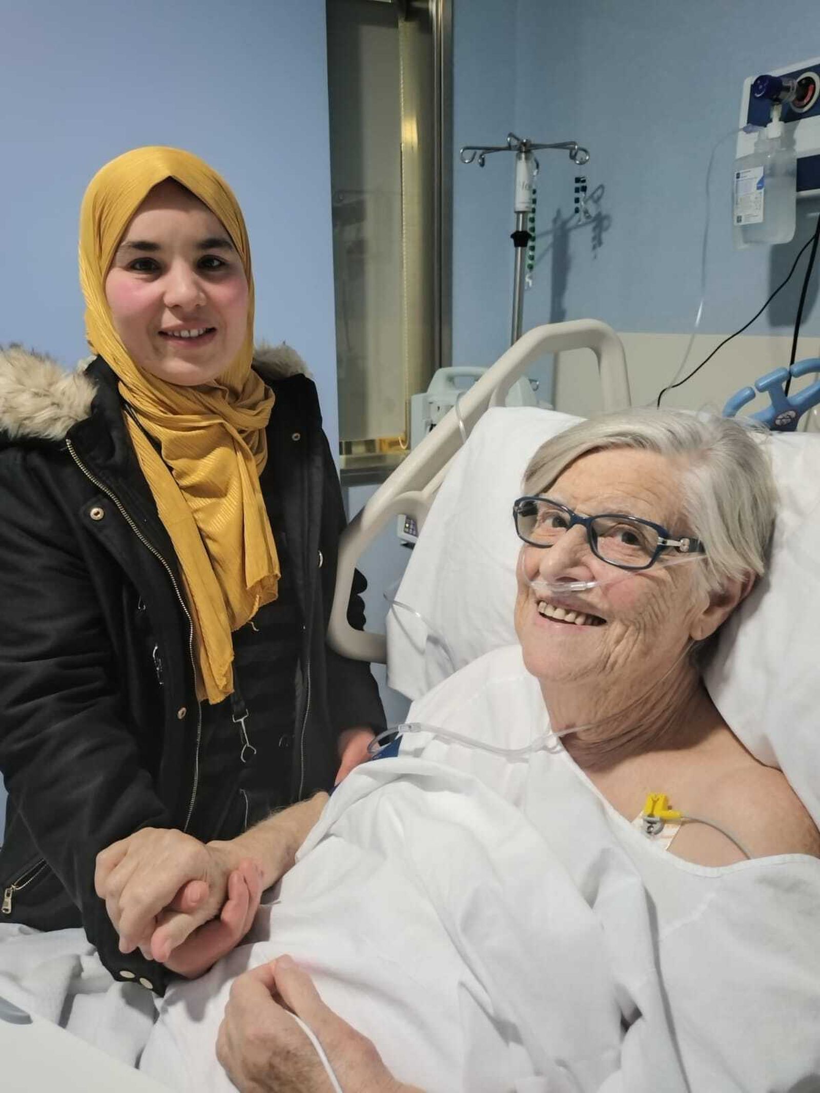 Viqui Molins, en el hospital