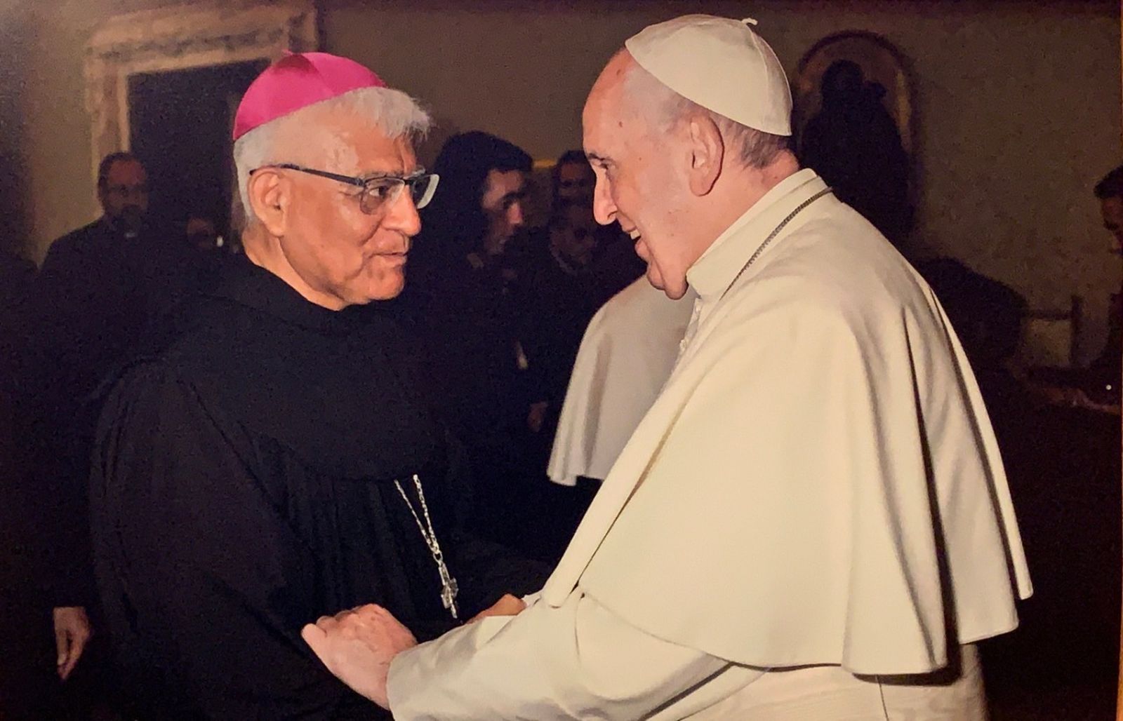 El Papa, con monseñor Cabrejos