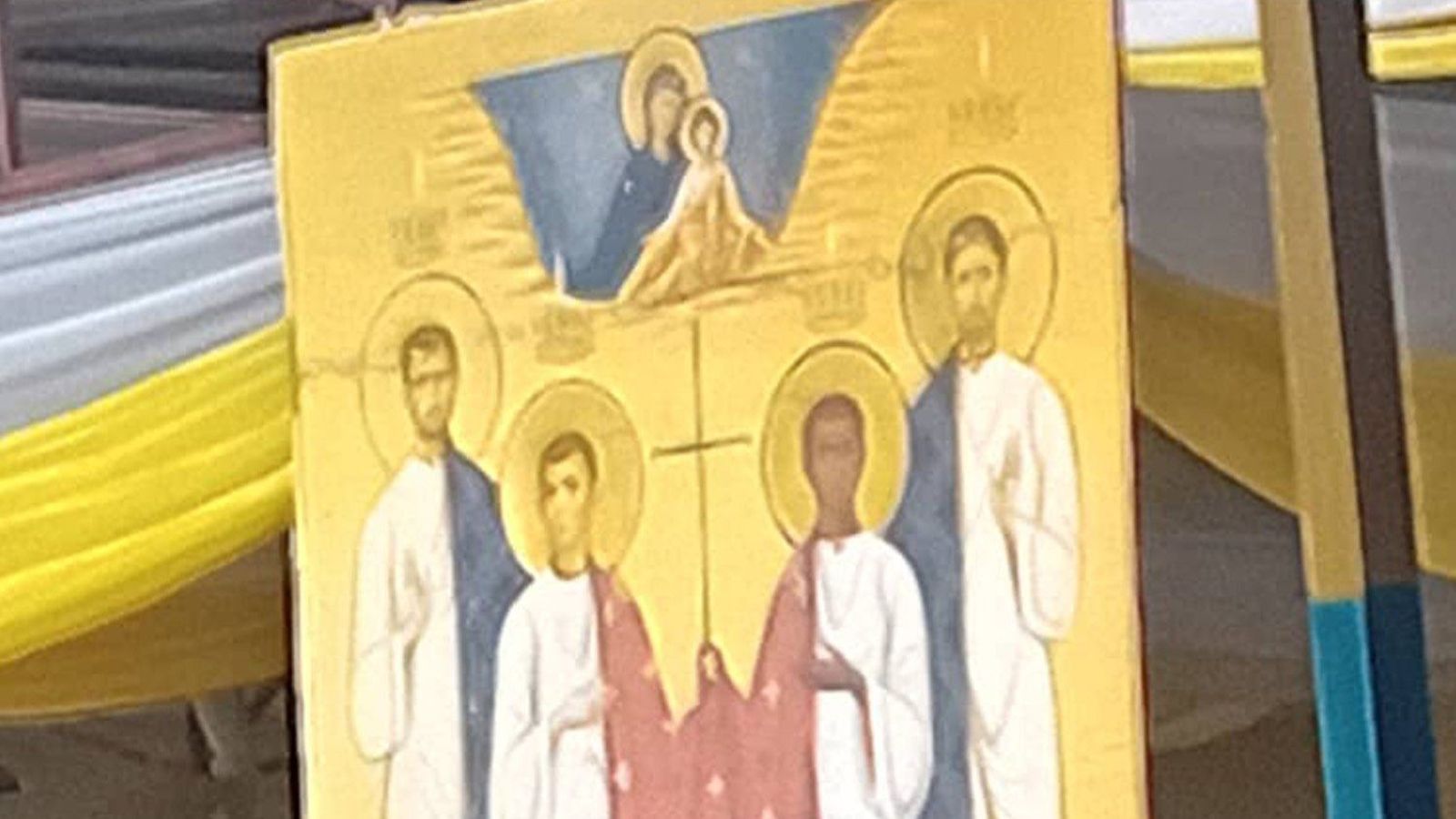 Icono de los mártires beatificados hoy en Congo