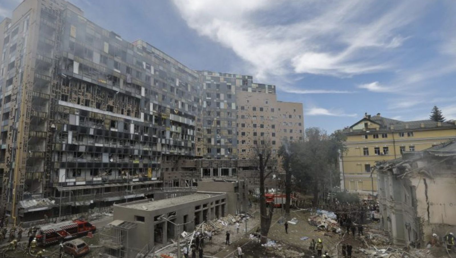 Obispo de Kiev desde el hospital infantil