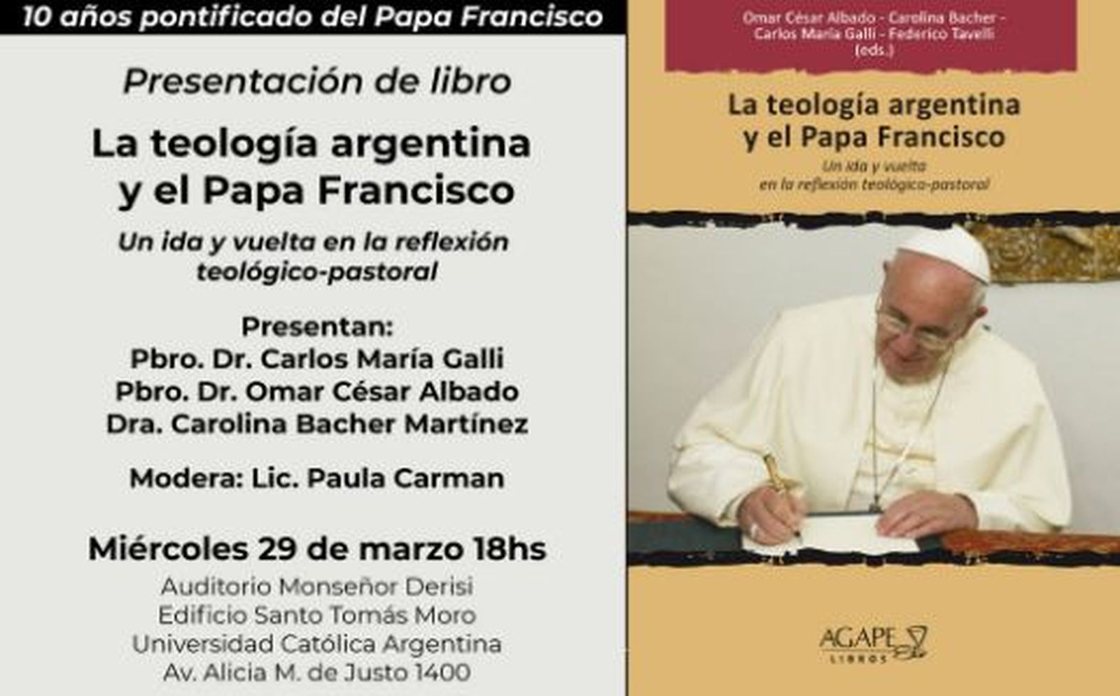 UCA presenta "La teología argentina y el Papa Francisco"