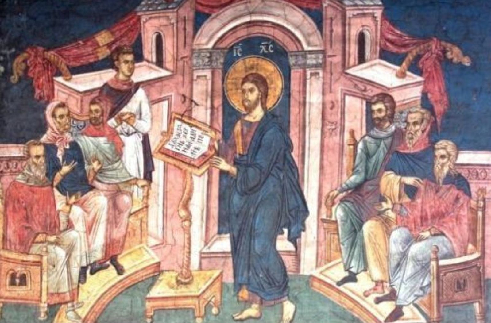 Jesus en la sinagoga