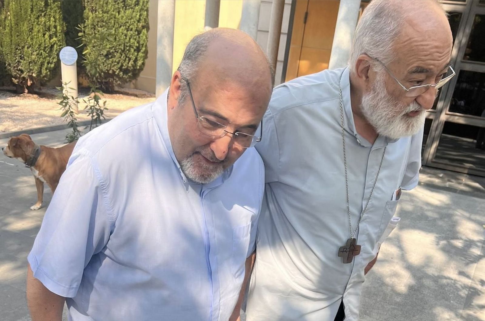 Alfons Gea, cura, y su primo, el cardenal López