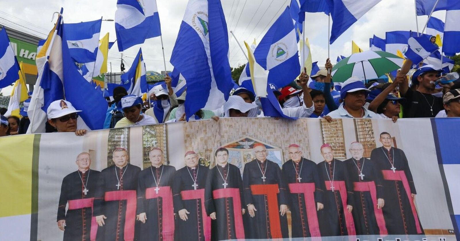 Marcha en Nicaragua en julio de 2018