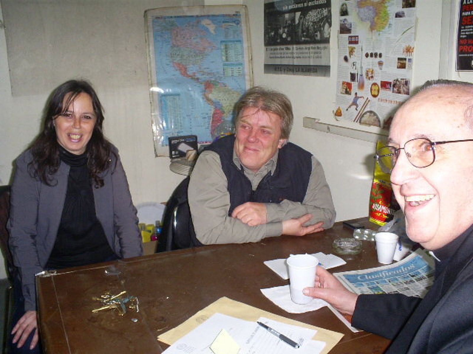 El entonces cardenal Bergoglio, en la Fundación Alameda